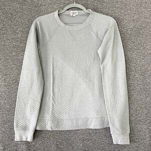 Lucy Women's Size XS Gray Sleeve Long Textured Pullover Sweater